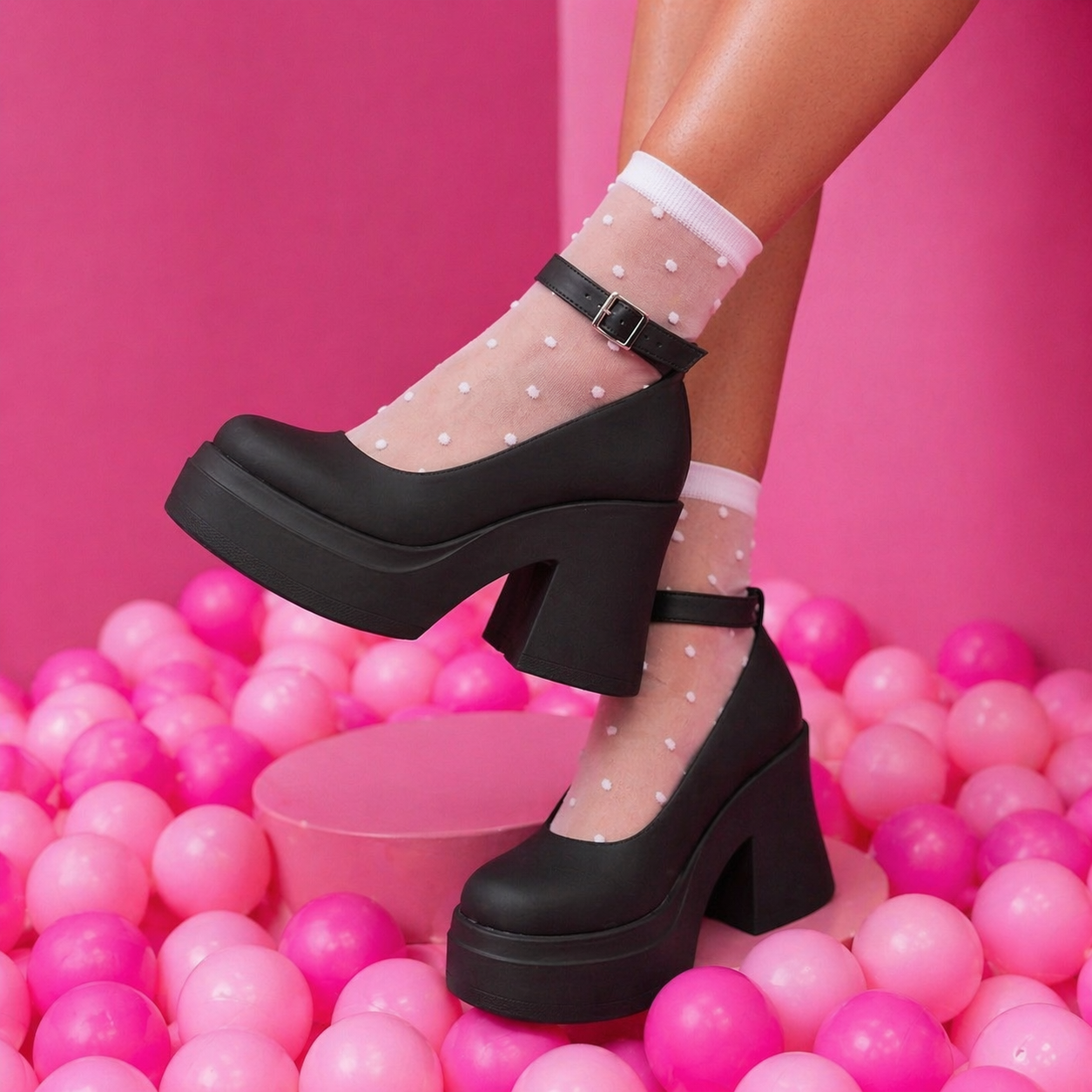 MAFALDA BAJA | TACON 5 1/2| NEGRO MATTE 🖤