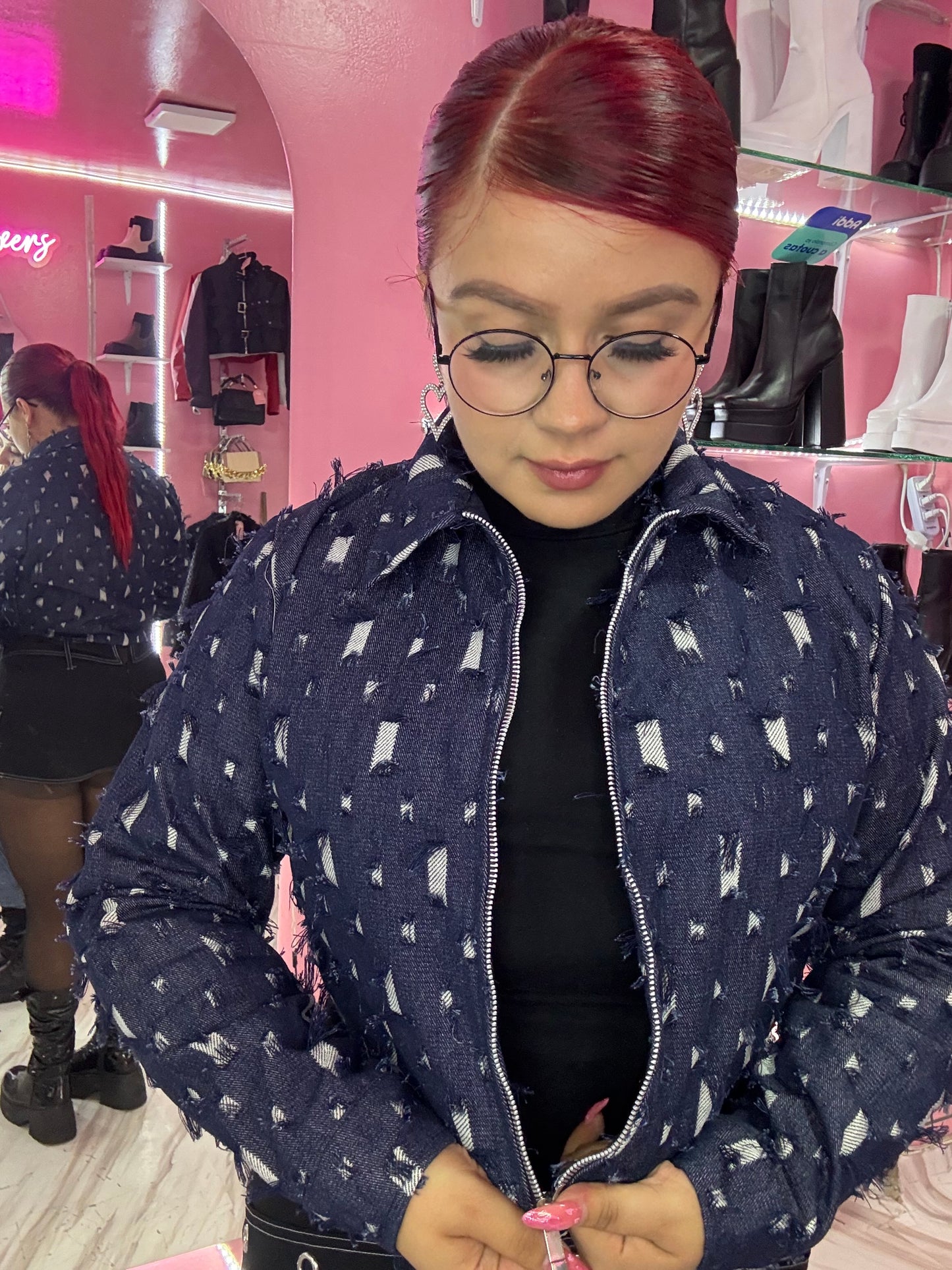 DENIM 2000 | CHAQUETA | RASGADA AZUL
