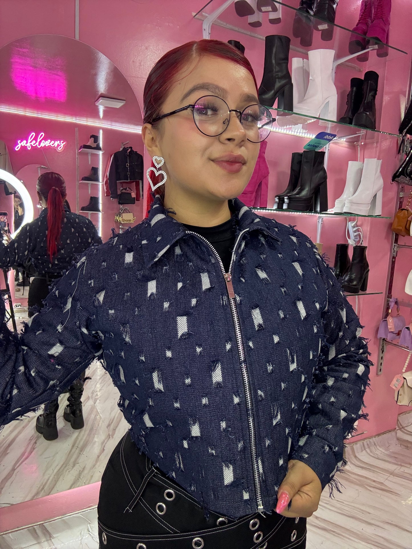 DENIM 2000 | CHAQUETA | RASGADA AZUL
