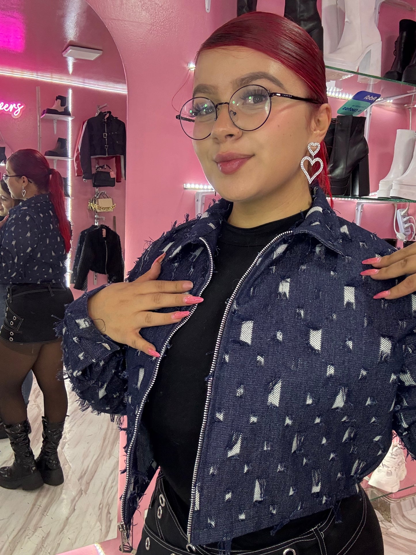 DENIM 2000 | CHAQUETA | RASGADA AZUL