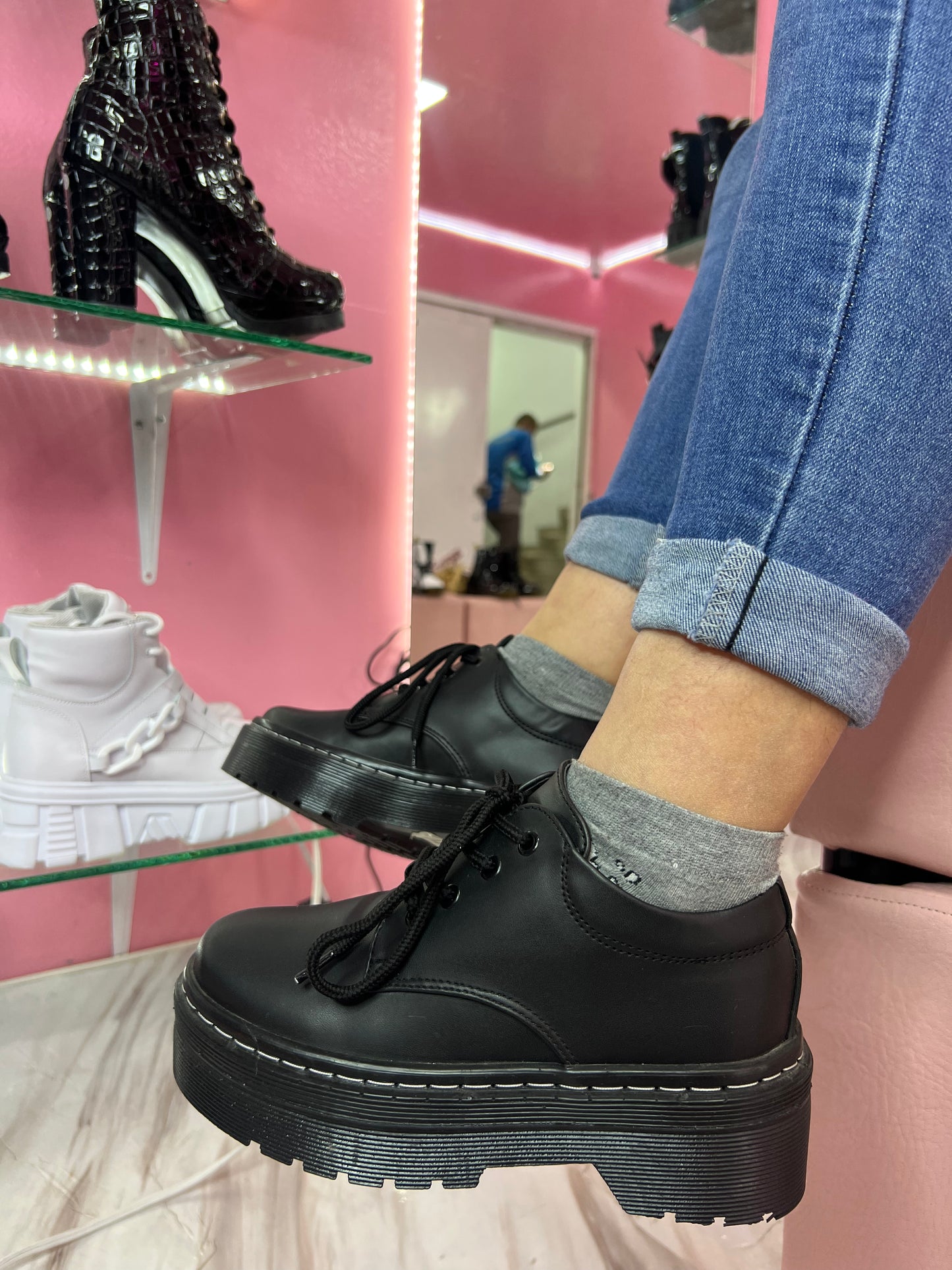 JADE CON PLATAFORMA| HILO BLANCO