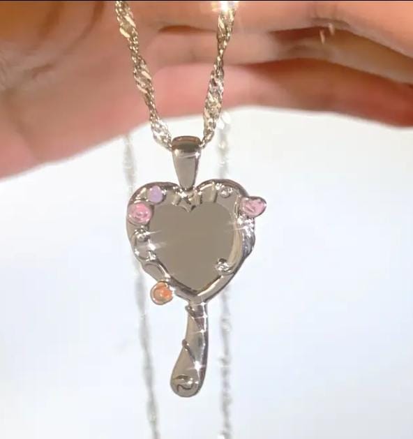 COLLAR ESPEJO | CORAZON PLATEADO