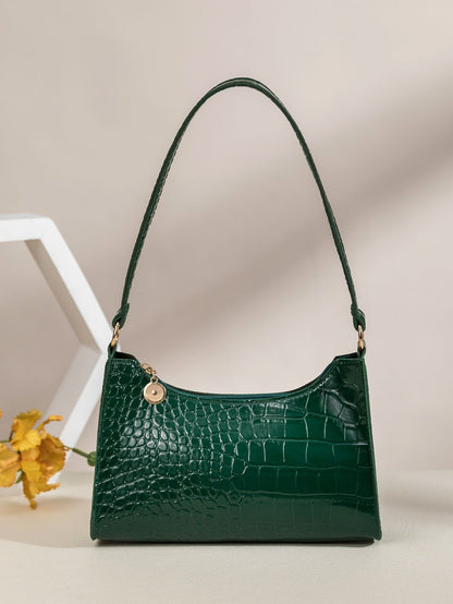 BOLSO|BAG CROCO | VERDE