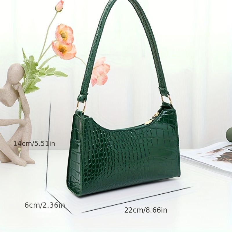 BOLSO|BAG CROCO | VERDE