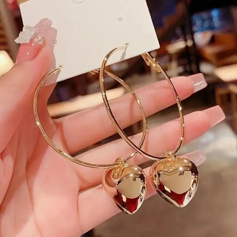 PENDIENTES CORAZON | DORADO