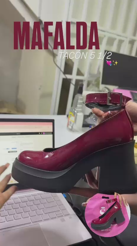 MAFALDA CHERRY| TACON BAJO 5 1/2🍒